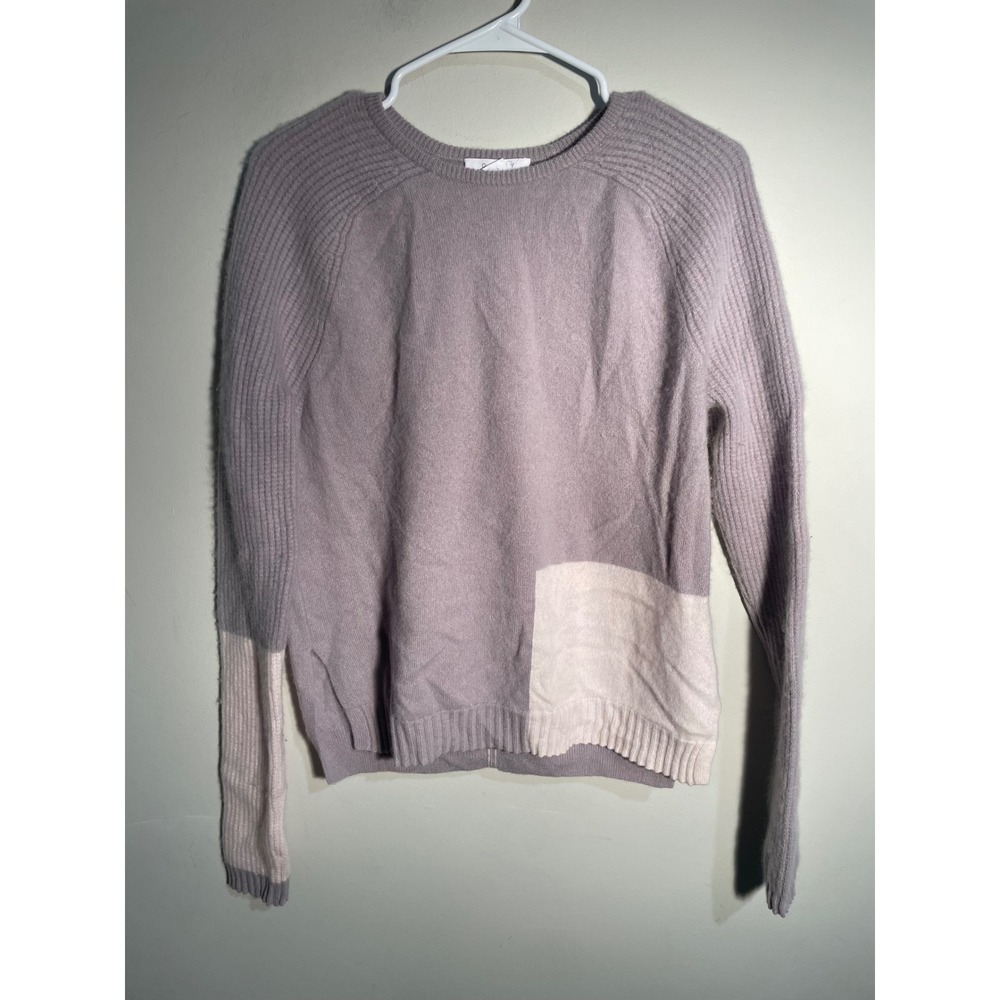Duffy Purple Color Black Cashmere Crewneck Sweater Size Medium Quiet Luxury Cozy